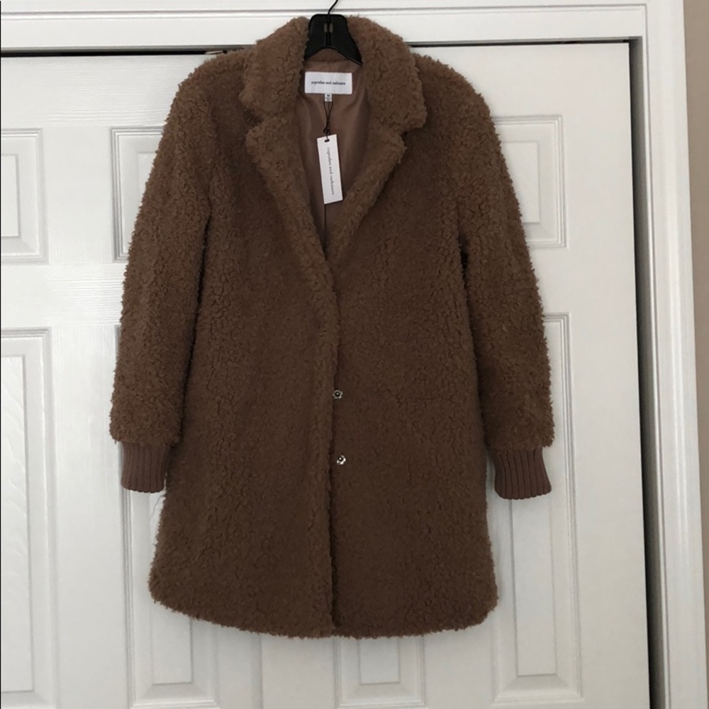 NWT- Cupcakes & Cashmere teddy coat
